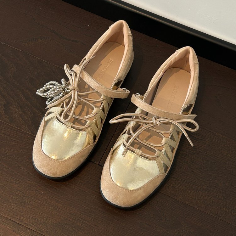 Été Femmes Dentelle-Up Mary Janes