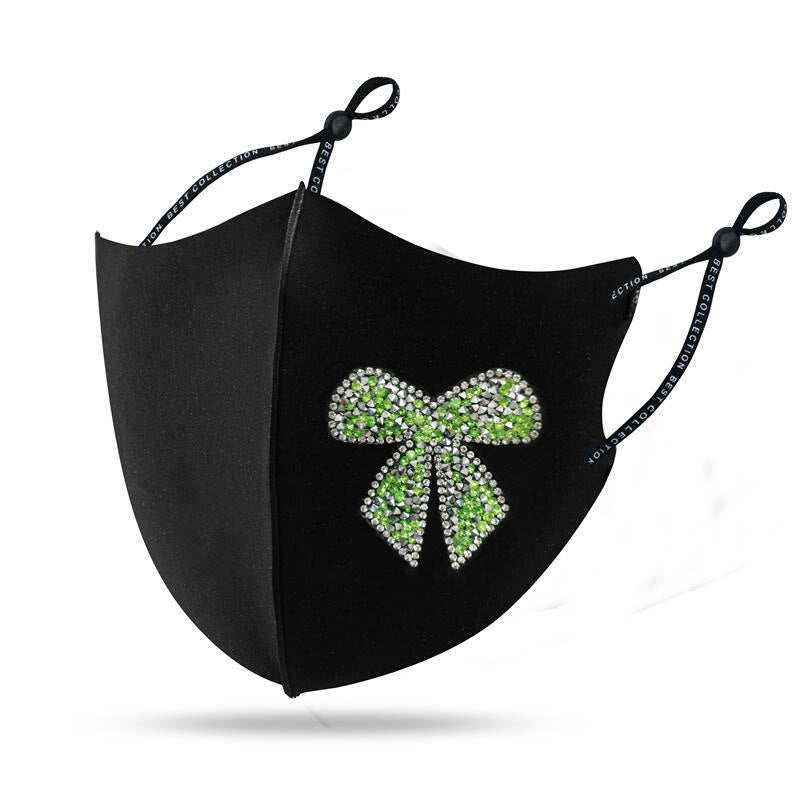 Masque Diamond Shiny Diamond Bow Masque de vêtements créatifs