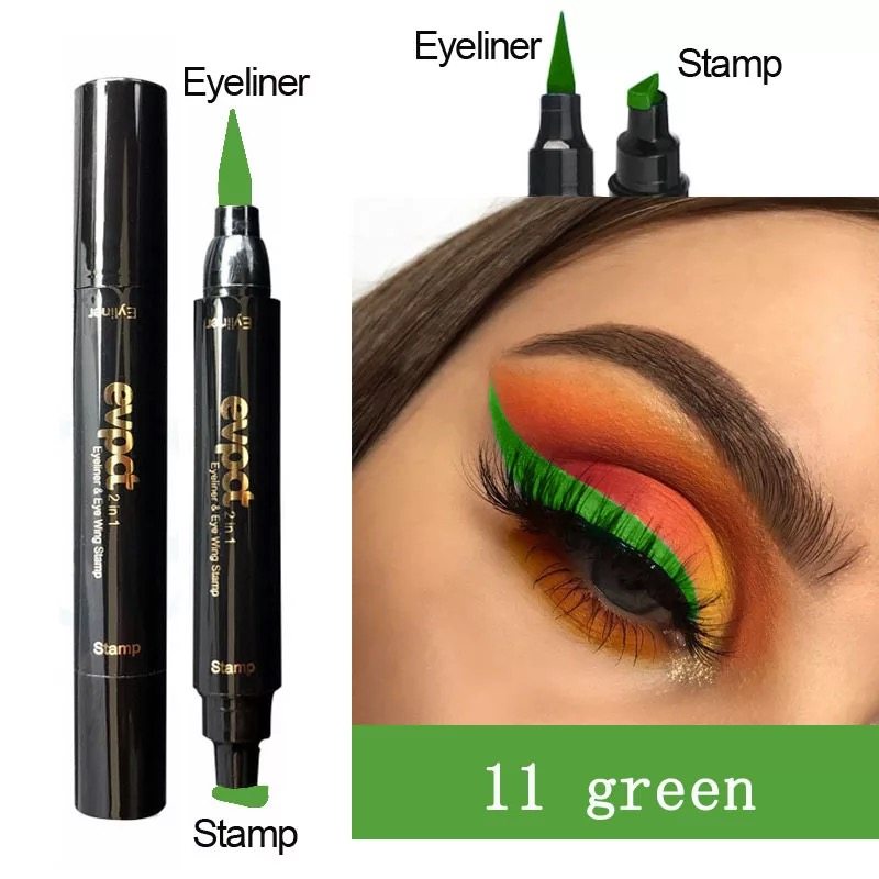Stylo à double pointe pour colorer le coin extérieur de l'eyeliner