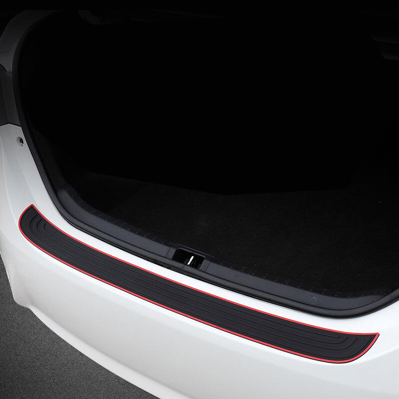 Voiture Arrière Boot Bumper Sill Protection du corps Protecteur de plaque en caoutchouc Trim Strip Cover UK.