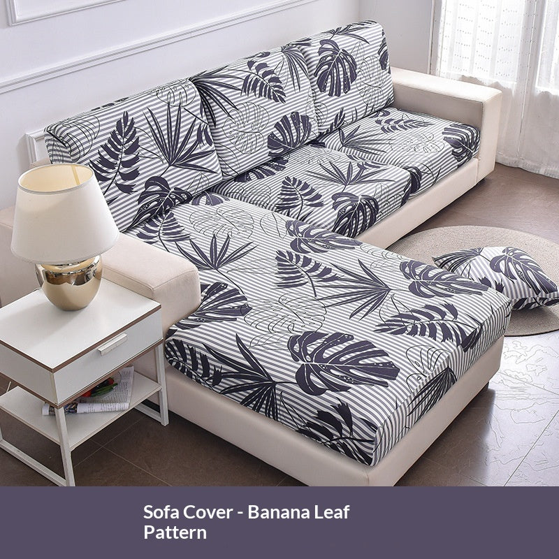 Housse de canapé encastrée haute-élastique - Slipcover Imprimé minimaliste moderne pour Chaise Lon