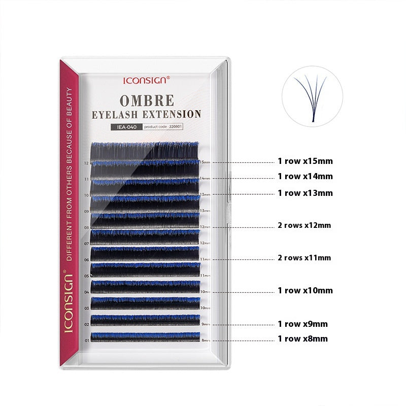 Cils de couleur graduée simple Graft