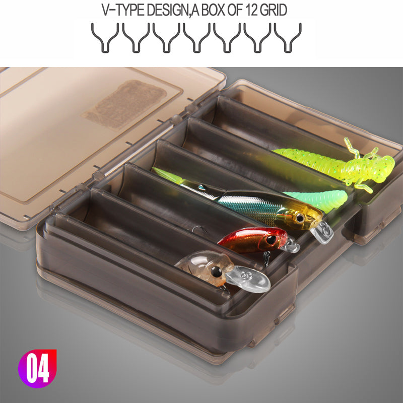 Luya Lure de pêche Boîte micro-objet double face