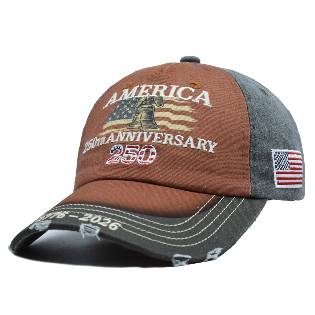 Broderie 250e anniversaire Chapeau commémoratif Casquette de baseball