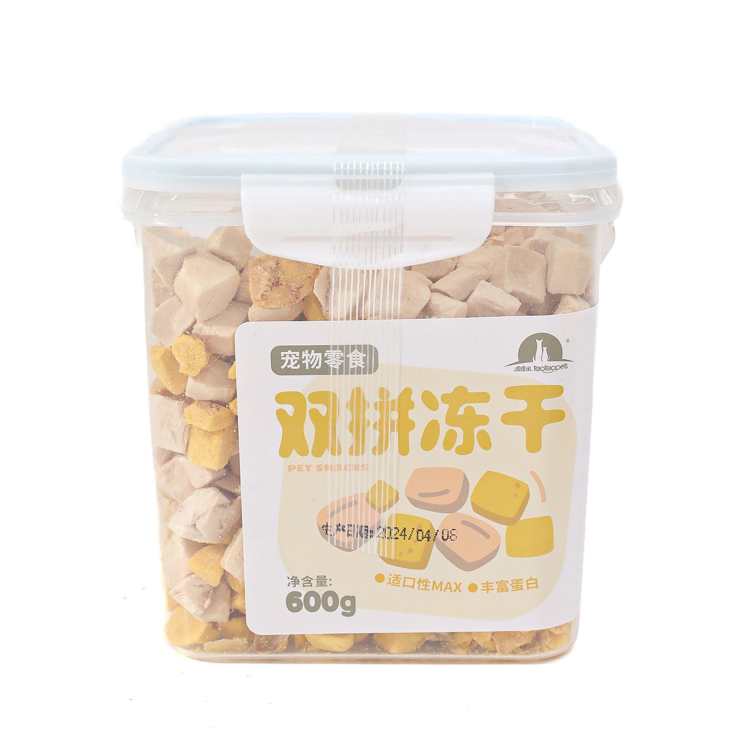 Poulet Gel de poitrine séchée Nutrition Nourriture de chat Barreaux entiers