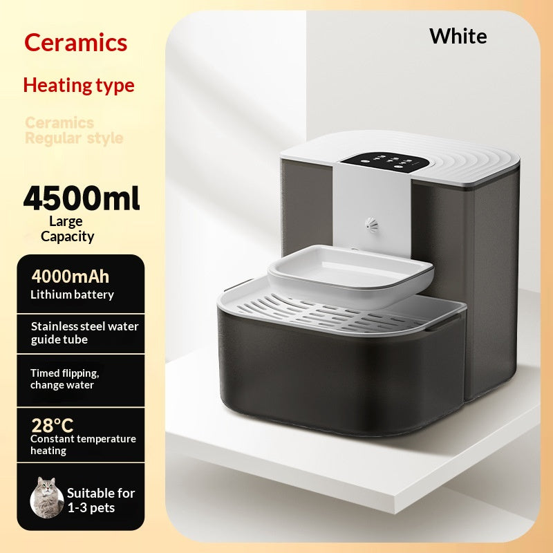 Fontaine d'eau pour animaux de compagnie thermostatique avec fonction d'inclinaison automatique Fl