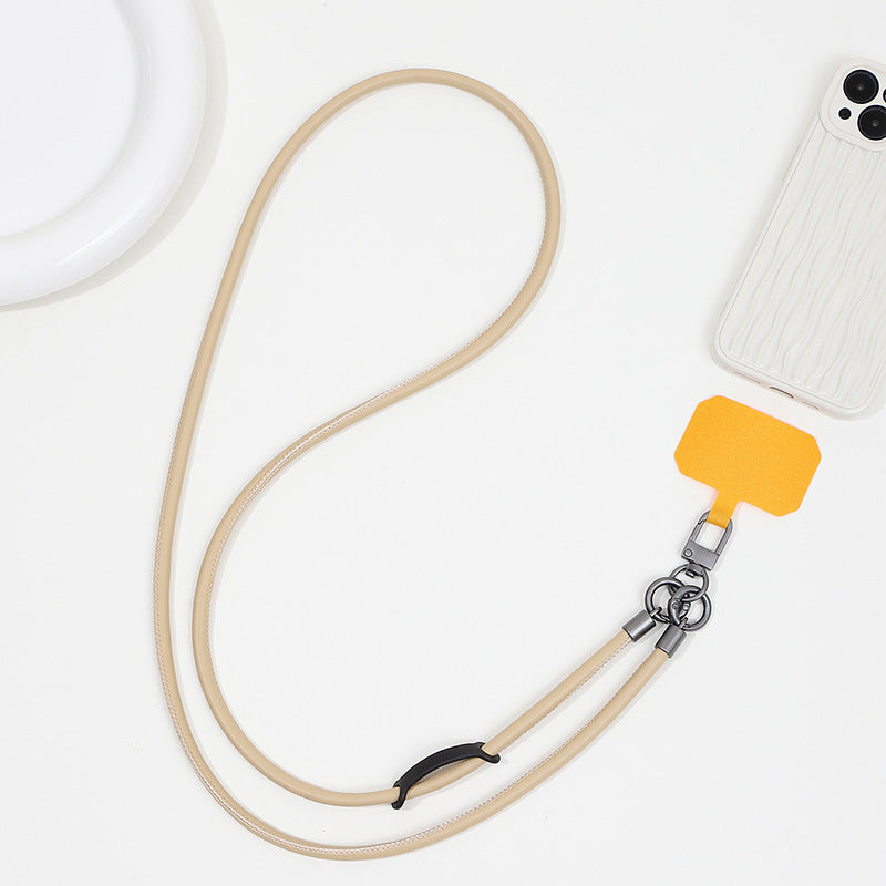 Leather Mobile Phone Lanyard Crossbody Anti-lost Back Halter Strong Durable Strap Rope