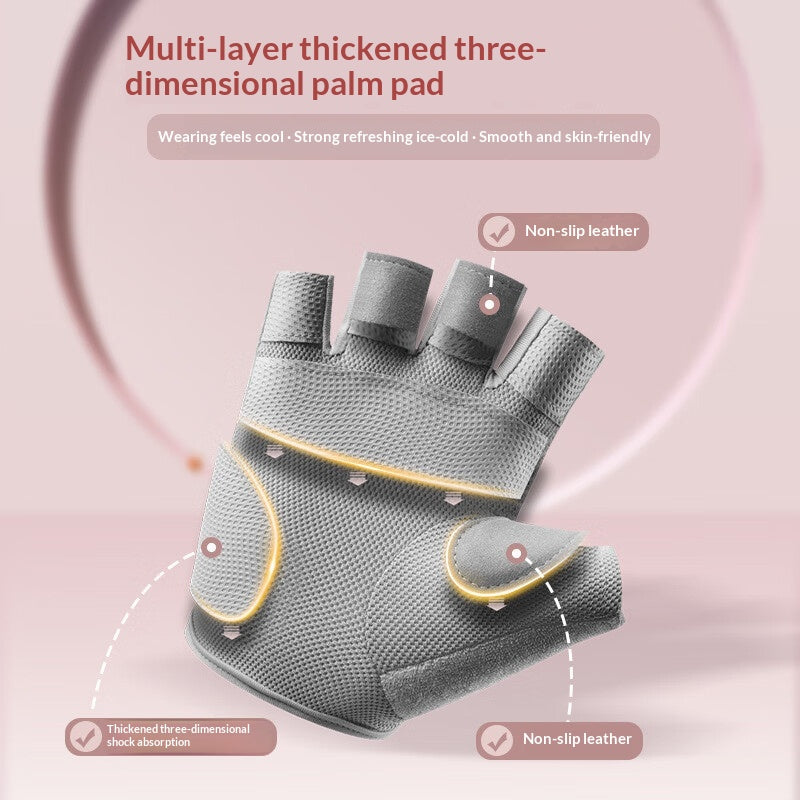Gants de fitness Femmes Vélo de plein air Sport Gants demi-doigts