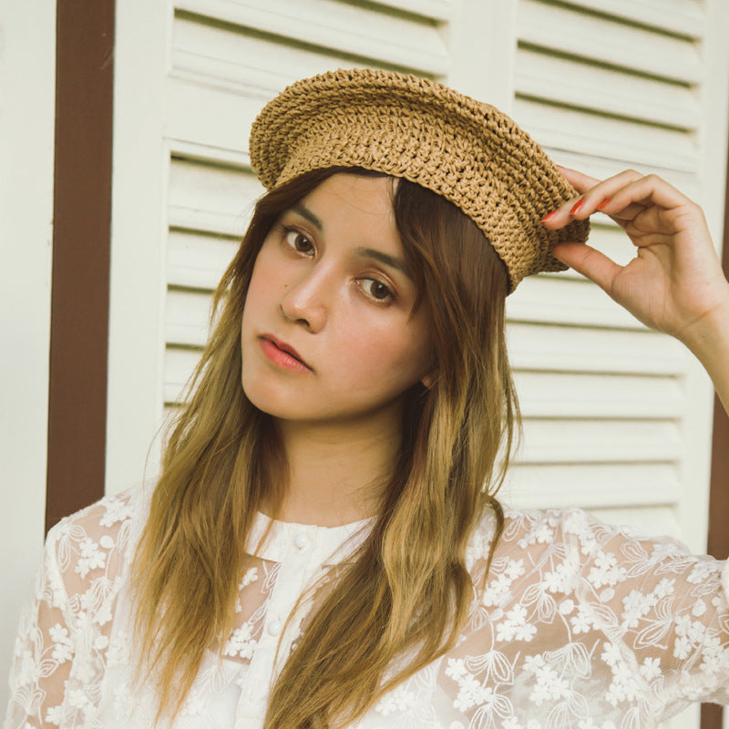 Chapeau Cloche d'été vintage pour femmes