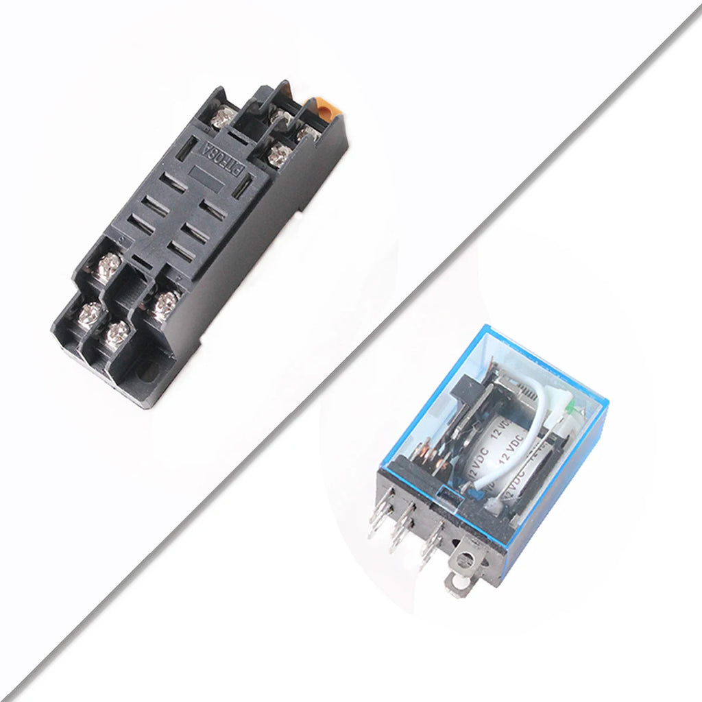 LY2NJ JQX-13F Petit relais intermédiaire AC220V DC24V 12v LY2N-J 8 pieds Fibre de verre