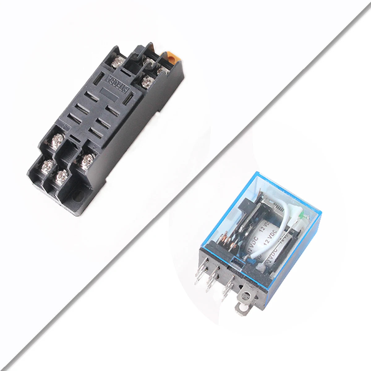 LY2NJ JQX-13F Petit relais intermédiaire AC220V DC24V 12v LY2N-J 8 pieds Fibre de verre