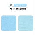 Canapé fixation sticker-bleu 5*5cm-round-5 paires