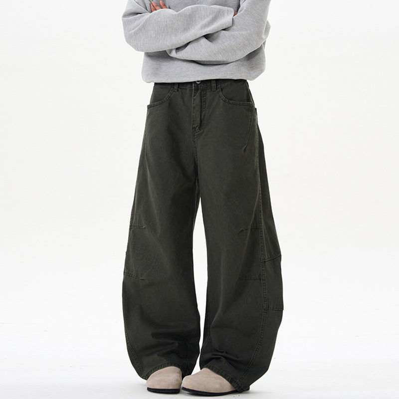 Pantalons en silhouette coupée style américain pour hommes