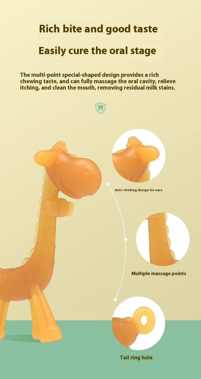 Bébé liquide Giraffe Teether Safe Silicone Nano Molar Rod