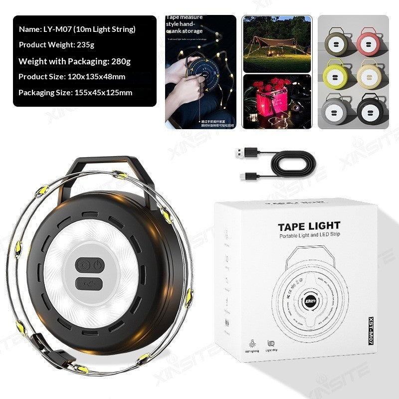 Mesure de bande extérieure Camping Lumières ambulantes extra-longue durée de vie des batteries