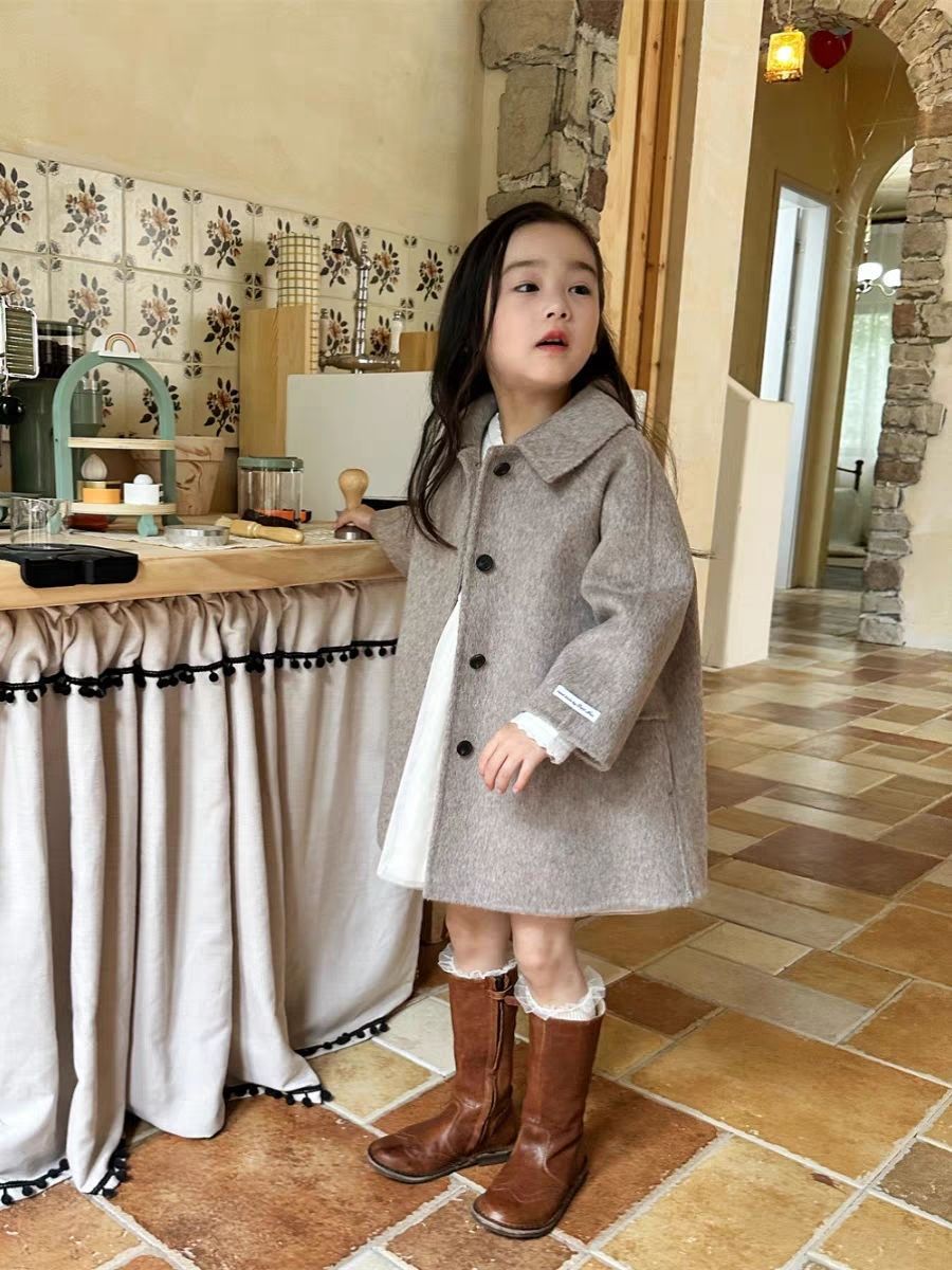 Manteau de laine de cachemire double face
