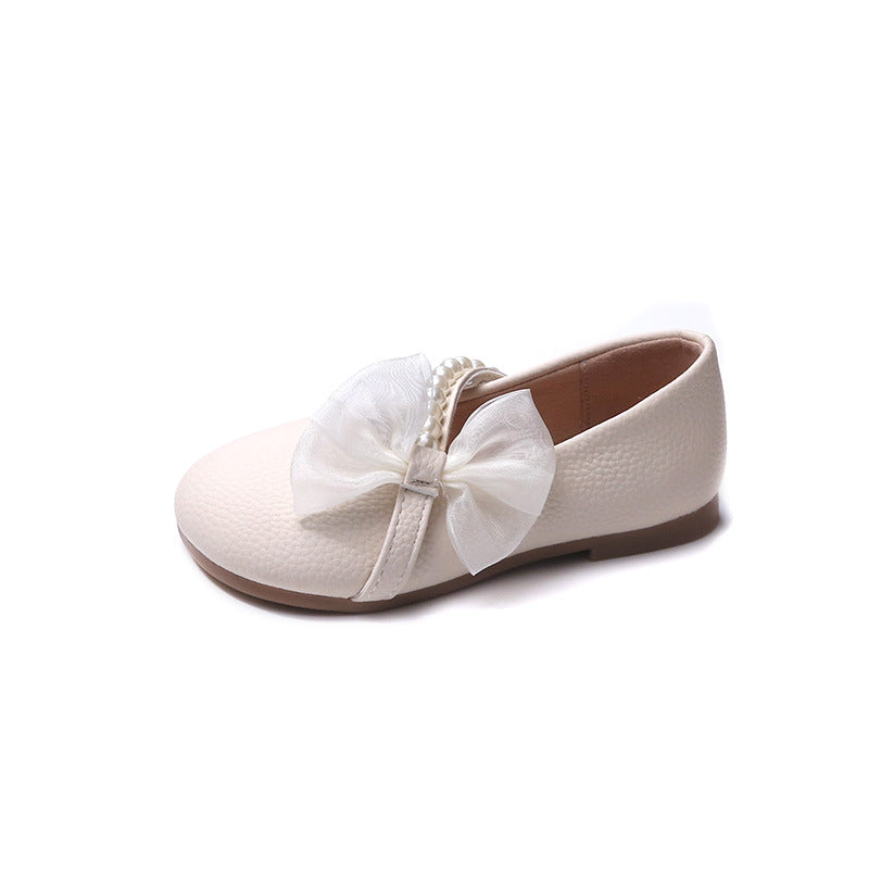 White Pearl Petite fille Bébé Princesse Chaussures