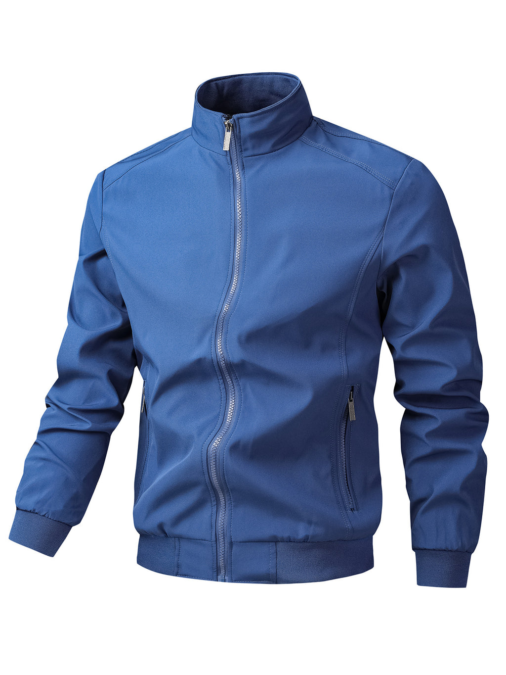 Homme Casual Sporty Loose-fitting Stand-collar Veste respirante