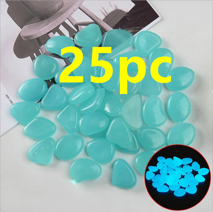 Pierres lumineuses Aquarium fluorescent Pebbles Fish Tank Jardin Pierres lumineuses