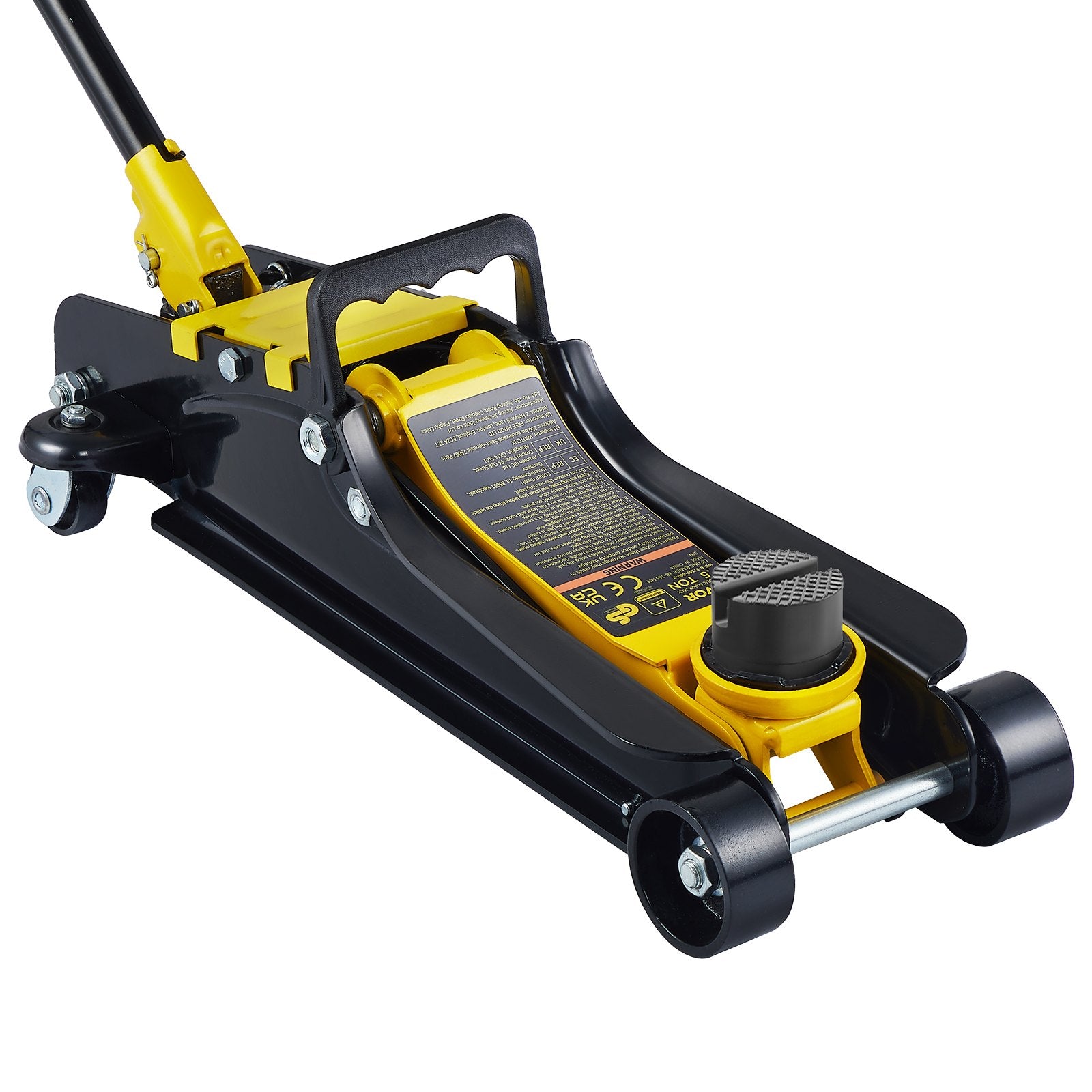 VEVOR faible profilé plancher Jack 2,5 tonnes acier lourd simple Piston hydraulique pompe