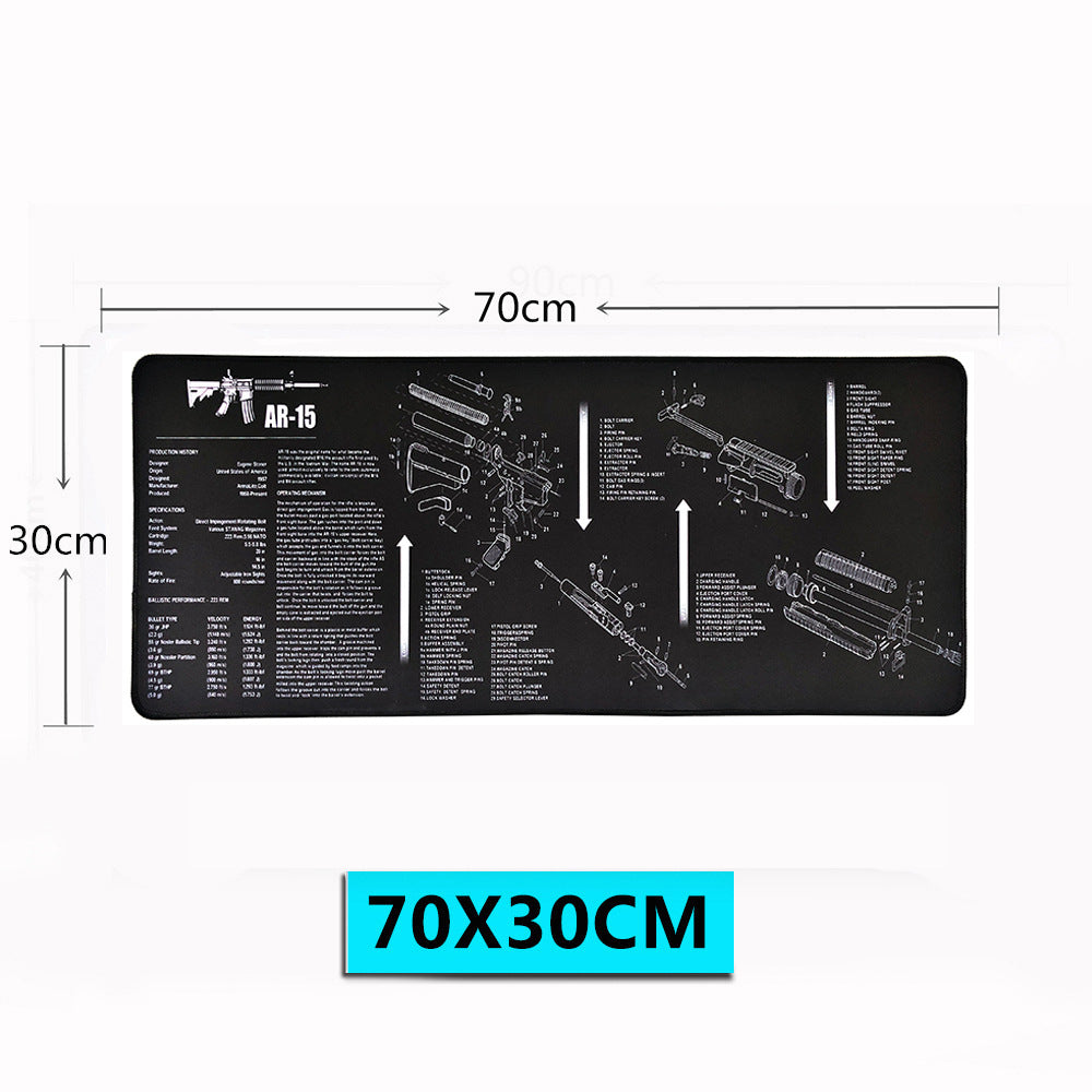 ZUOYA Gaming Mouse Pad Keyboard Pad Table Mat de grande taille surverrouillage en caoutchouc naturel