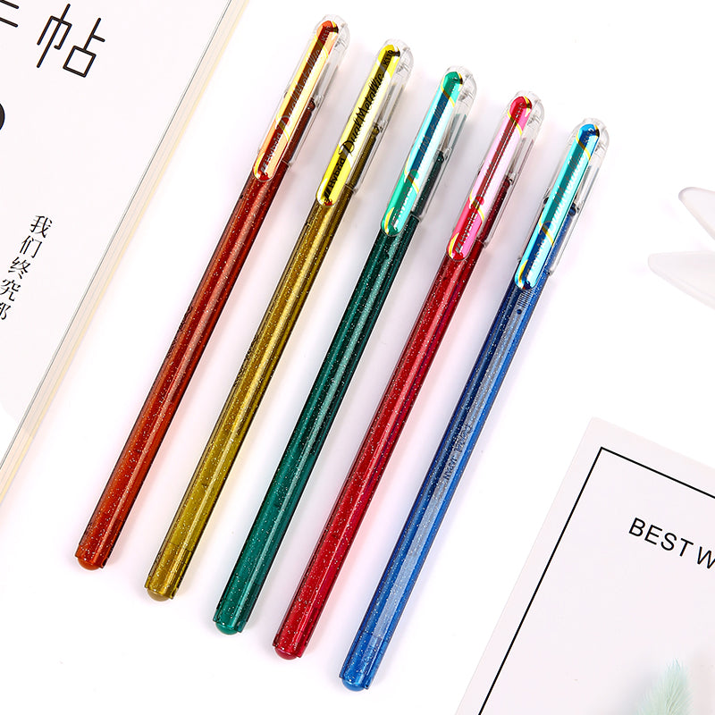Stylo en gel de 1.0mm avec paillettes perlées