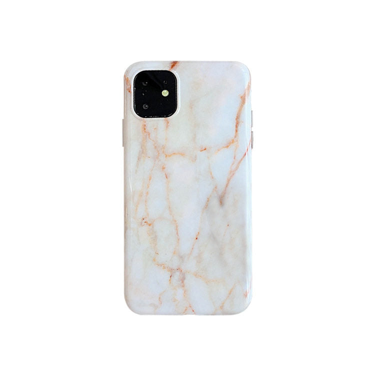 Étui téléphonique en marbre simple