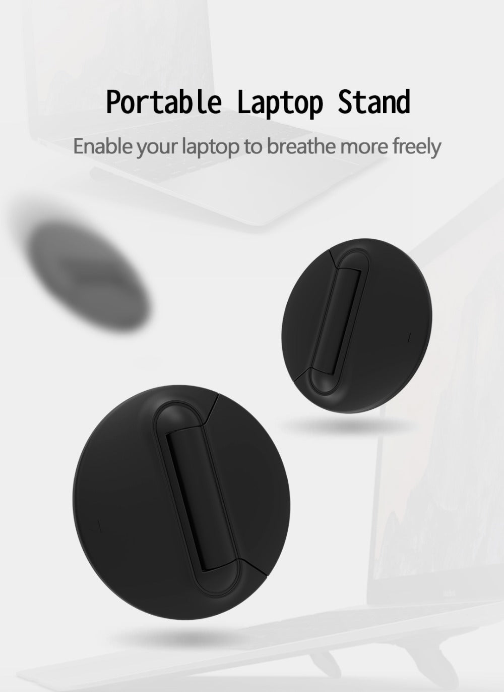 Mini Portable Invisible Support Ordinateur portable réglable