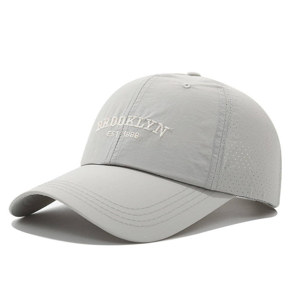 Men's and Women's Slim-fit Mesh Lettre brodée Brooklyn Mode Streetwear Baseball Ca