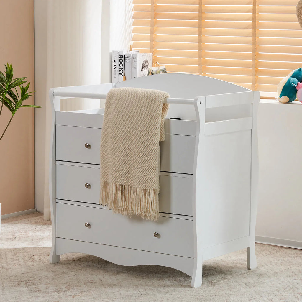 Lit bébé 3-Tier avec garde de sécurité – 90,5x58x92cm