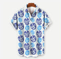 Été Loisirs Imprimé Hawaïen Chemise Hommes Vacances Bord de mer