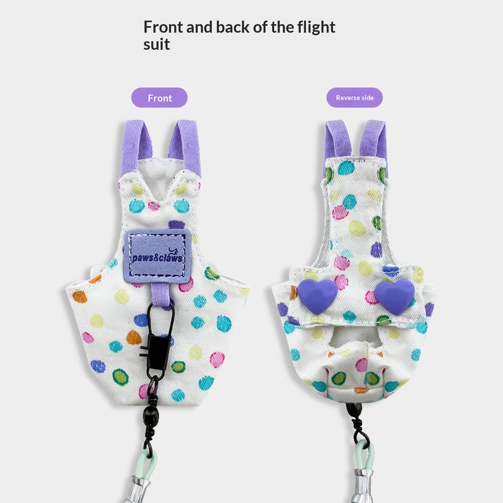 Anti-loss traction flight suit for parrot