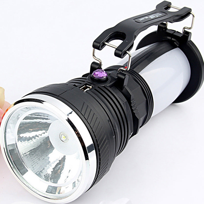 Lampe de poche d'urgence de charge solaire LED forte lumière