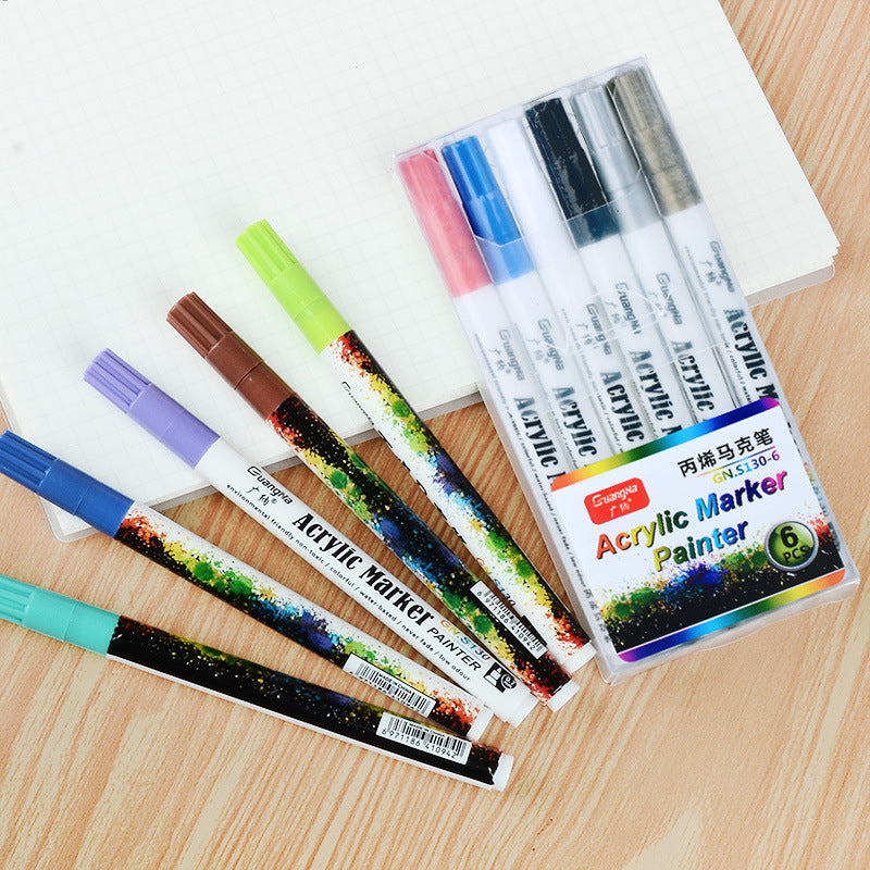Large acceptation de l'acrylique Graffiti Marker Pen Brush Painting bricolage Album photo Black Card P