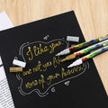 Large acceptation de l'acrylique Graffiti Marker Pen Brush Painting bricolage Album photo Black Card P
