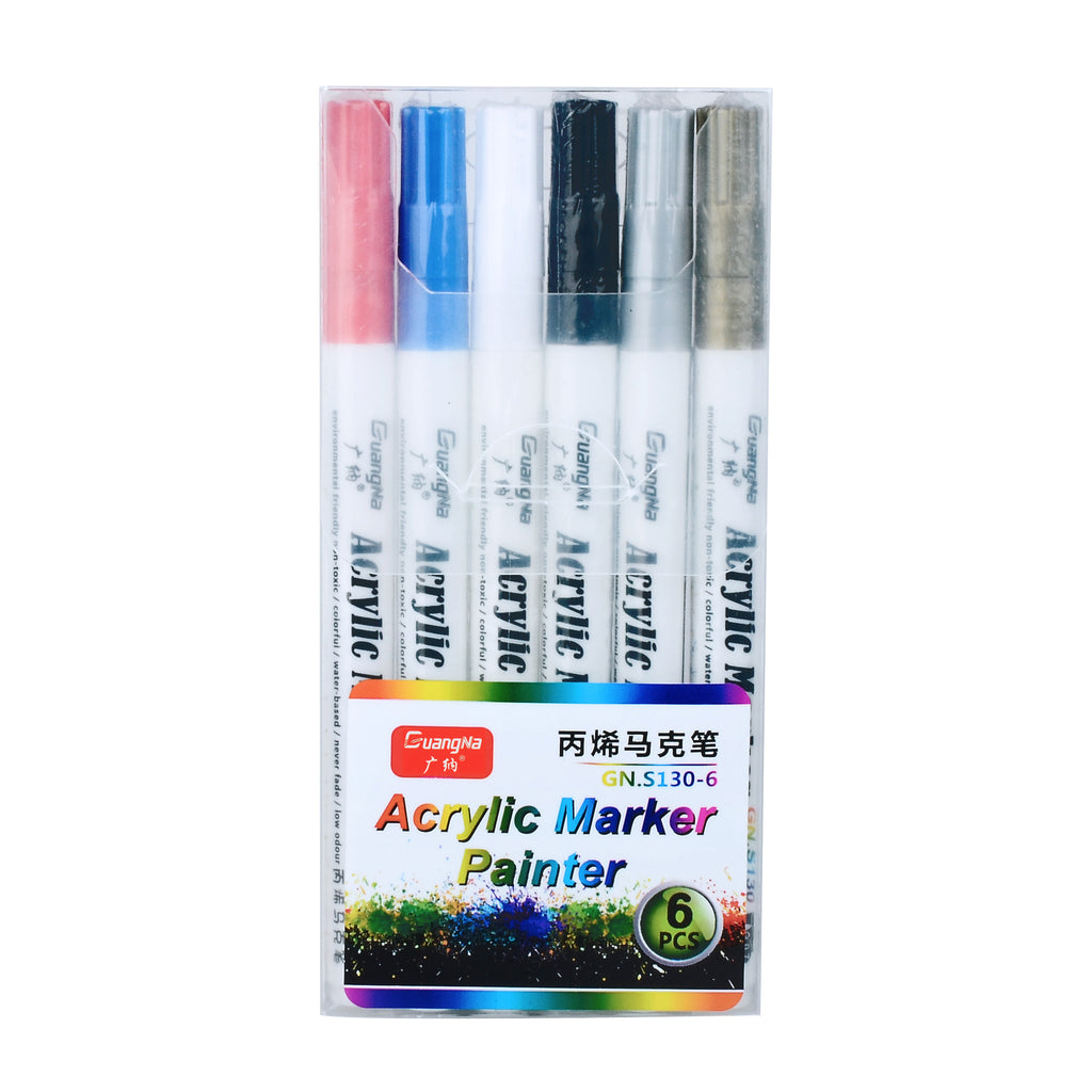 Large acceptation de l'acrylique Graffiti Marker Pen Brush Painting bricolage Album photo Black Card P