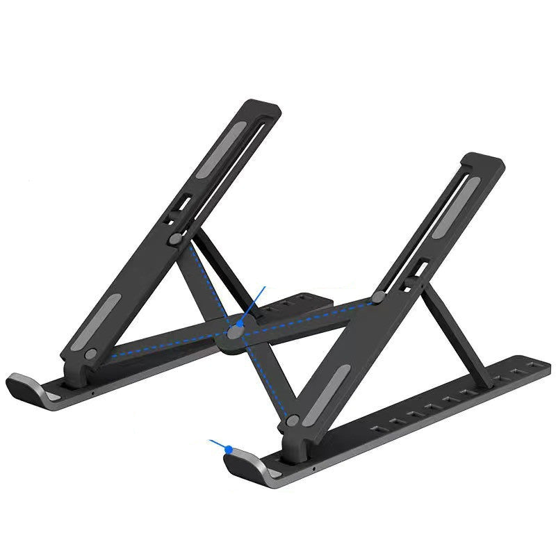 Portable Lifting Cooling Base 10-Position Folding Plastic Desktop Stand