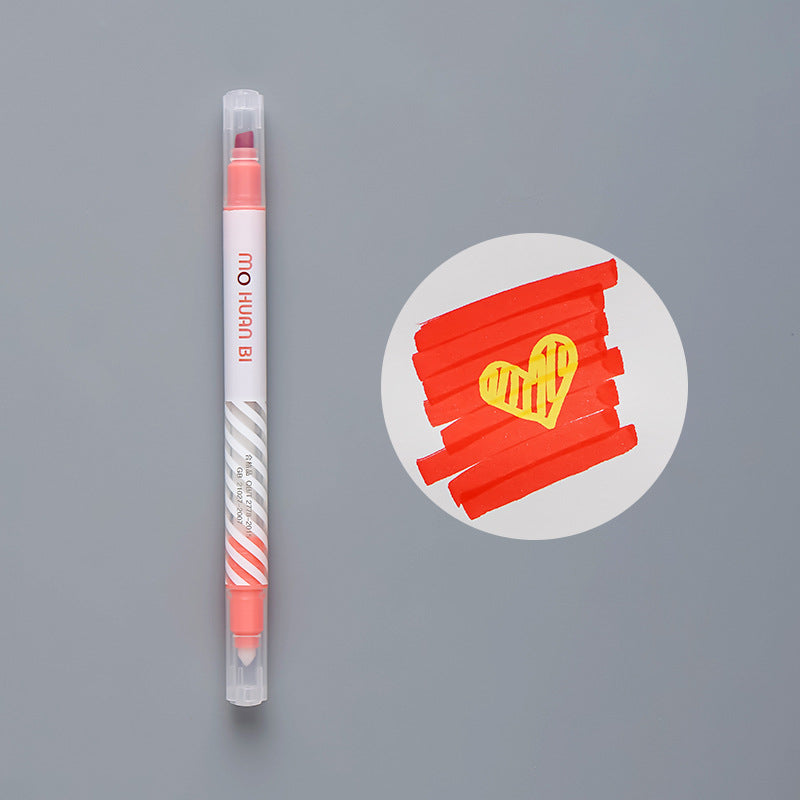 Stylo surligneur à changement de couleur pour les étudiants