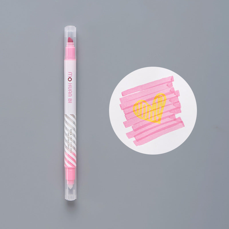 Stylo surligneur à changement de couleur pour les étudiants