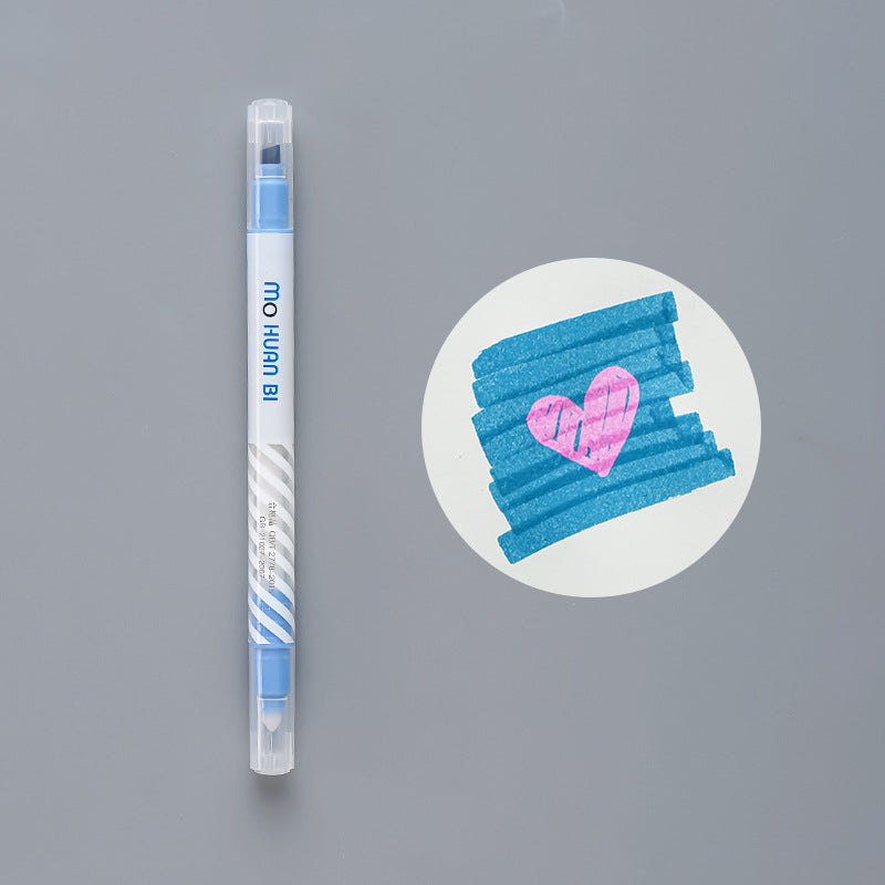 Stylo surligneur à changement de couleur pour les étudiants