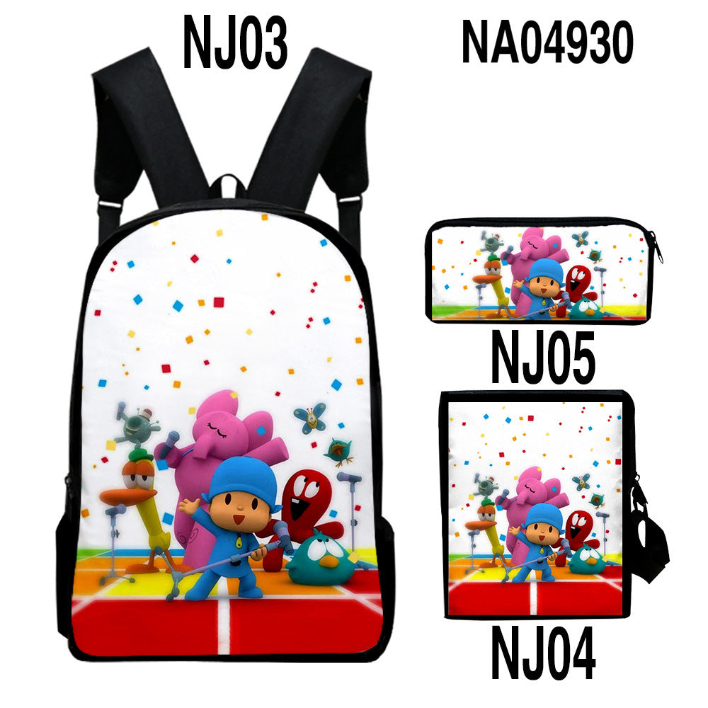 Sac d'impression couleur numérique Trendy Backpack Set
