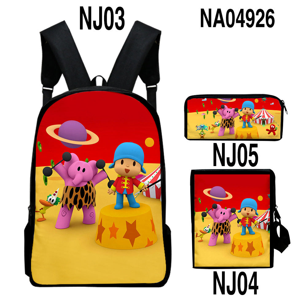 Sac d'impression couleur numérique Trendy Backpack Set