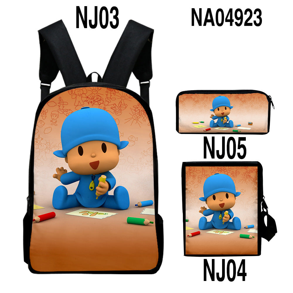 Sac d'impression couleur numérique Trendy Backpack Set
