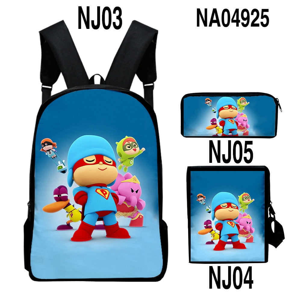 Sac d'impression couleur numérique Trendy Backpack Set