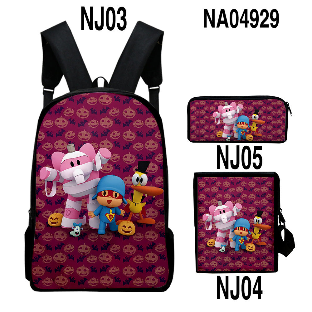 Sac d'impression couleur numérique Trendy Backpack Set