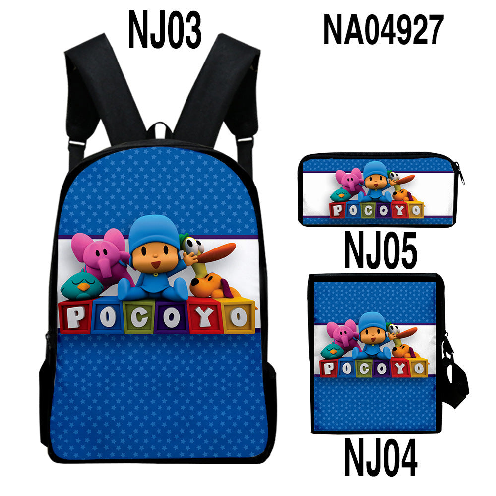 Sac d'impression couleur numérique Trendy Backpack Set