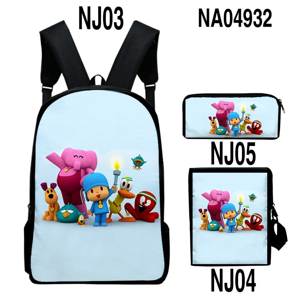 Sac d'impression couleur numérique Trendy Backpack Set
