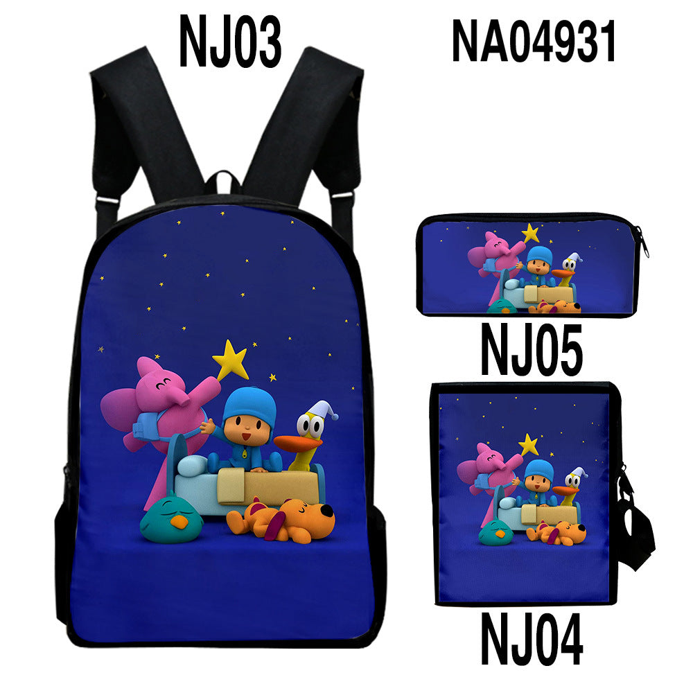 Sac d'impression couleur numérique Trendy Backpack Set