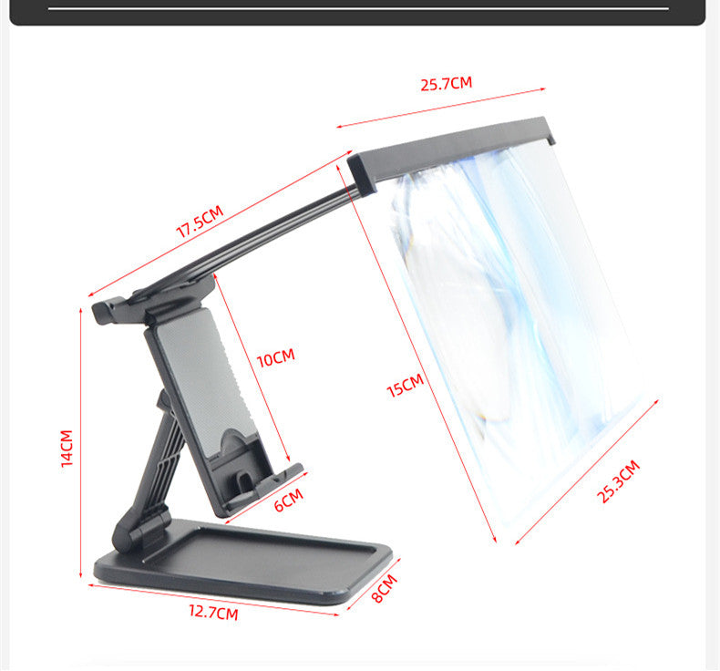 Amplificateur d'écran de téléphone mobile Ultra-Clear 12 pouces Anti-Blue Light Multifonctionnel Pliage