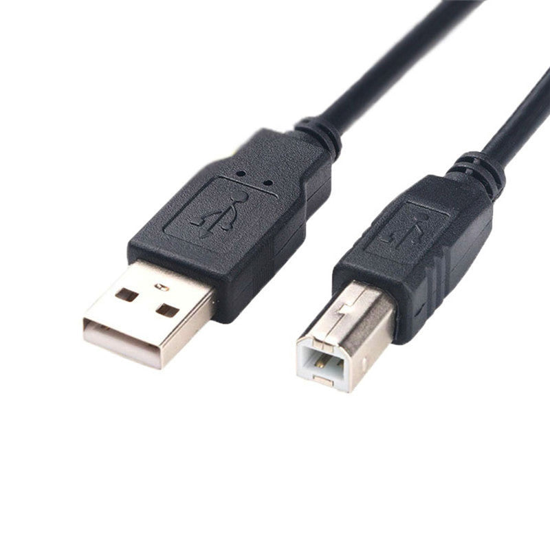 Câble d'imprimante USB noir en cuivre pur
